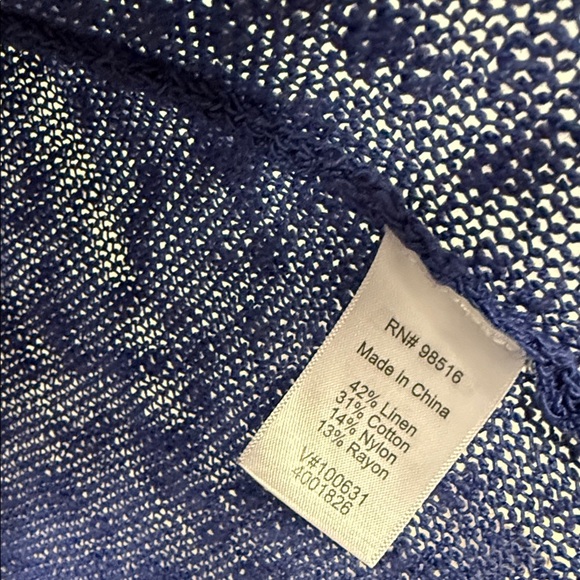 Coldwater Creek Mesh Knit Sweater in Blue - Picture 3 of 4